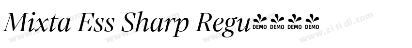 Mixta Ess Sharp Regu字体转换